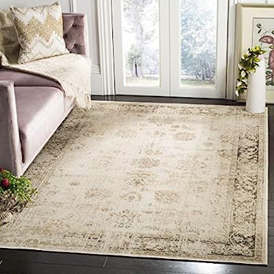 Safavieh Vintage Collection VTG117-440 Oriental Distressed Silky Viscose Area Rug, 11' x 15', Sto... | Amazon (US)