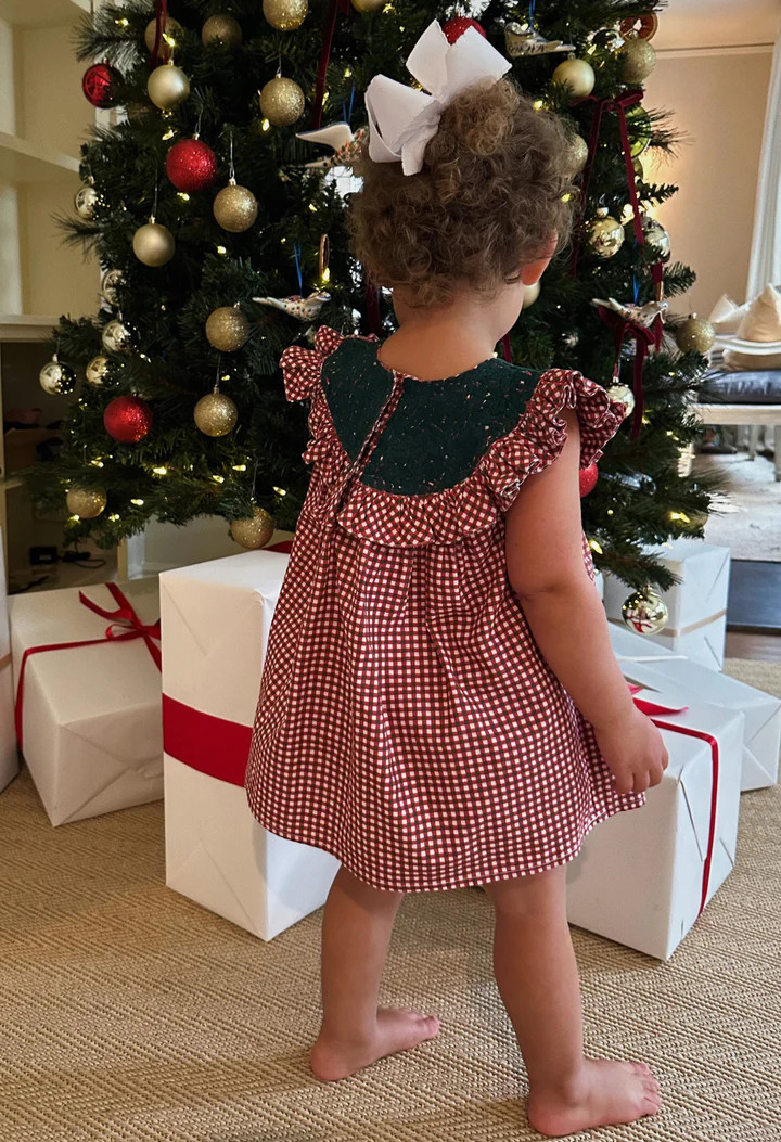 Olivia Red Gingham Bubble | Mi Golondrina