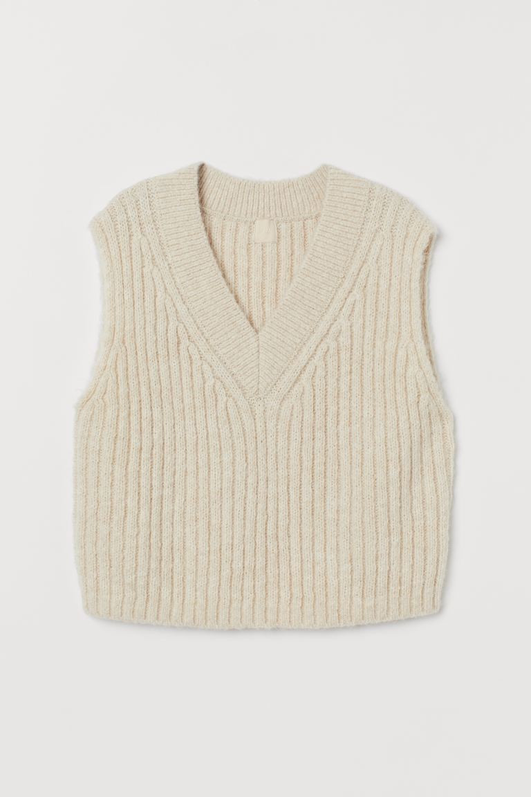 Rib-knit sweater vest | H&M (UK, MY, IN, SG, PH, TW, HK)
