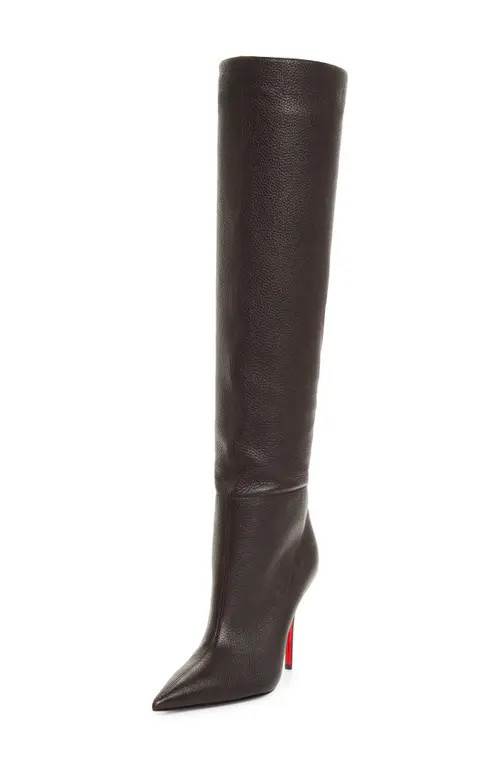Christian Louboutin Zependris Leather Knee High Boot in C959 Cosme at Nordstrom, Size 39.5 | Nordstrom