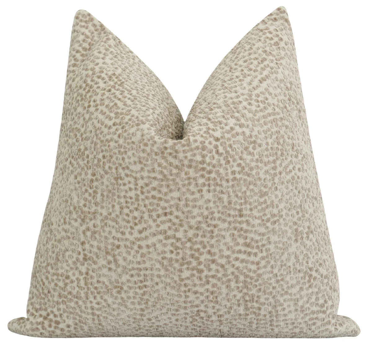 Driftwood Dotted Chenille Pillow Cover | Warm Neutral Accent Pillow | Land of Pillows