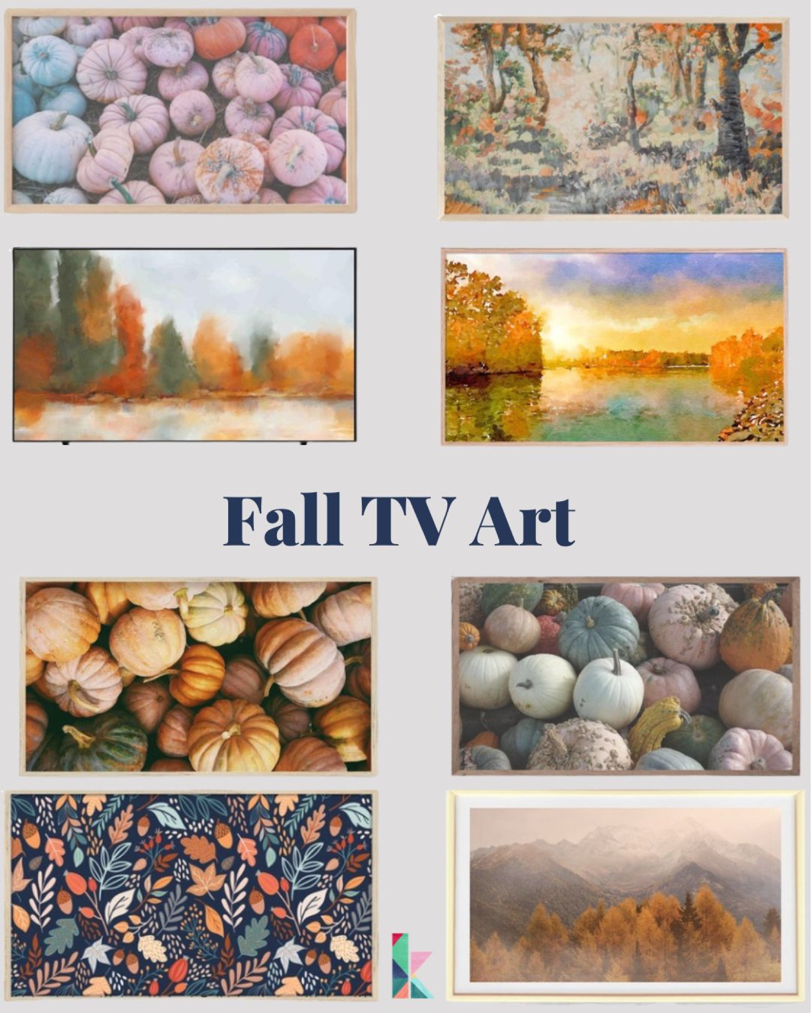 Fall decor, Frame, frame tv, fall, fall art, tv art, tv, pumpkin, pumpkin tv art, fall leaves, colorful, mountains, frame tv art

#LTKFall LTKHalloween 

#LTKhome #LTKunder50 #LTKSeasonal