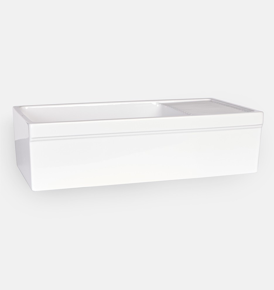 Fireclay Sink with Washboard | Rejuvenation