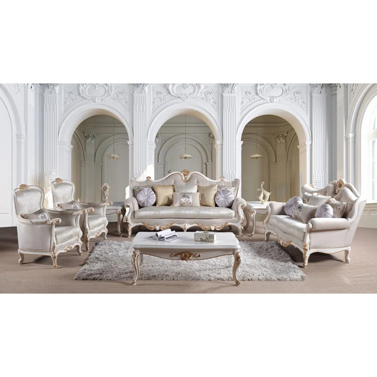 Pescara 6 Piece Velvet Foam Living Room Set | Wayfair Professional