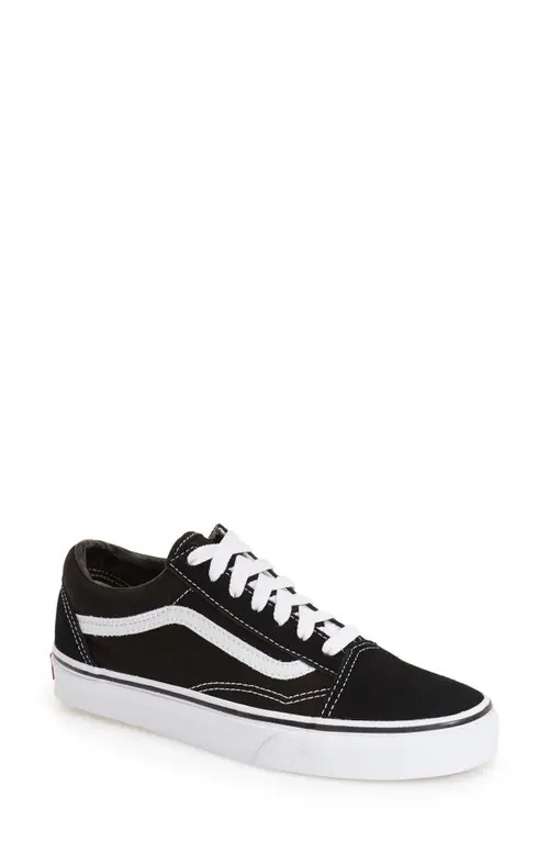 Vans Old Skool Sneaker in Black Canvas at Nordstrom, Size 9 Women's | Nordstrom