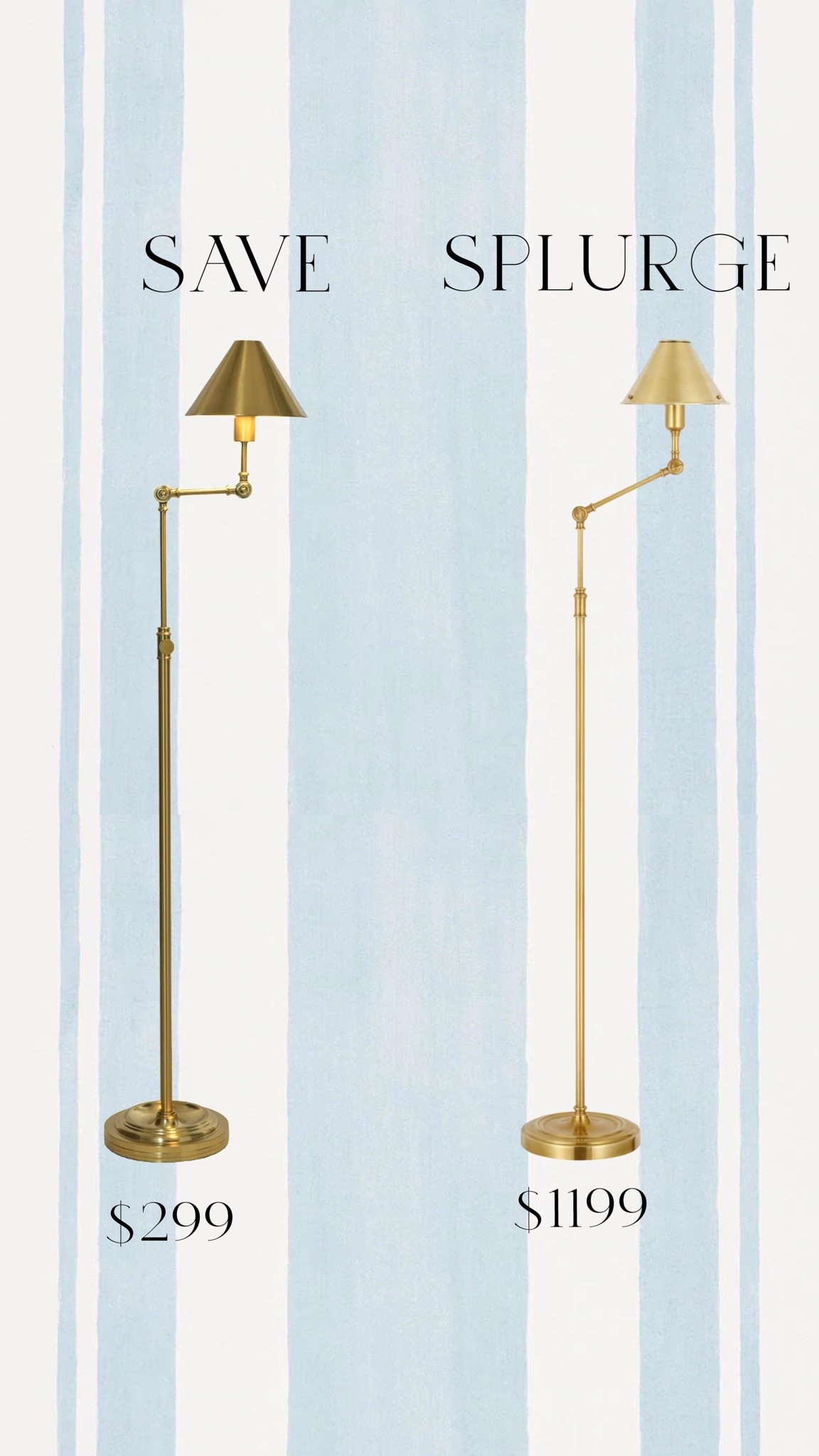 Here’s a dupe that does not disappoint! I have been crushing on this RL brass floor lamp for a while, but not the hefty price tag. Check out the one I found that’s almost identical and a quarter of the price. Could not order a pair fast enough. They look so great in my living room!

#LTKHome
