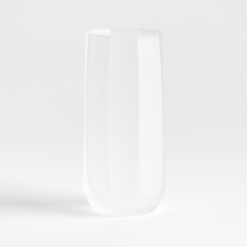 Ryo 15-Oz. Frosted Highball Glass | Crate & Barrel | Crate & Barrel