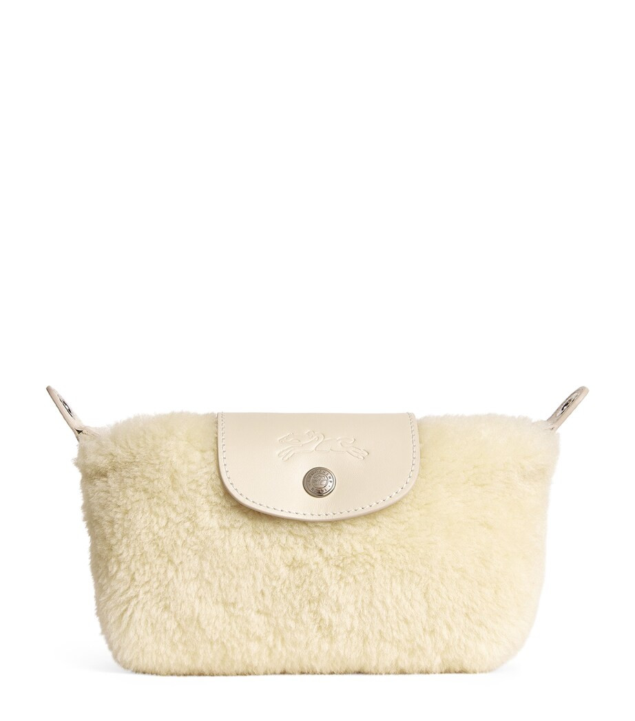 Extra-Small Shearling Le Pliage Xtra Pouch | Harrods