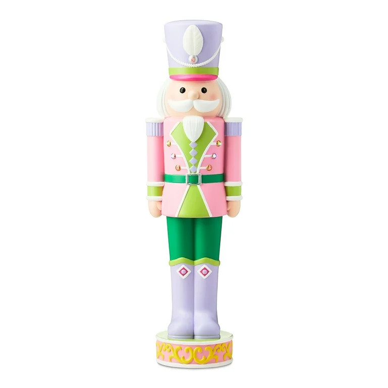 Pastel Blow Mold Nutcracker Outdoor Decor, Multicolor, 32", by Holiday Time | Walmart (US)