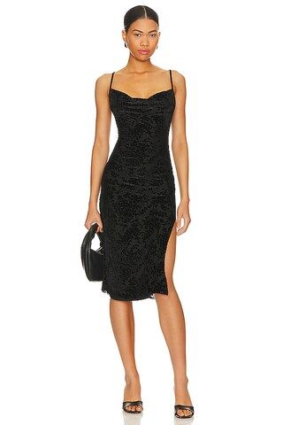 MORE TO COME Dena Midi Dress in Black from Revolve.com | Revolve Clothing (Global)