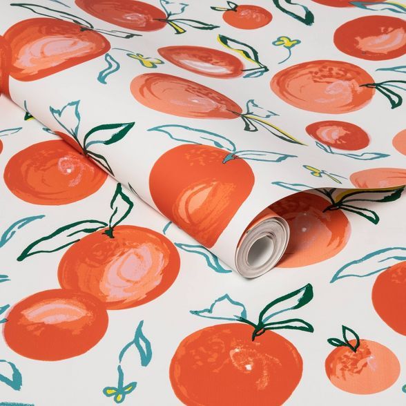 Peaches Peel &#38; Stick Wallpaper Peach - Opalhouse&#8482; | Target