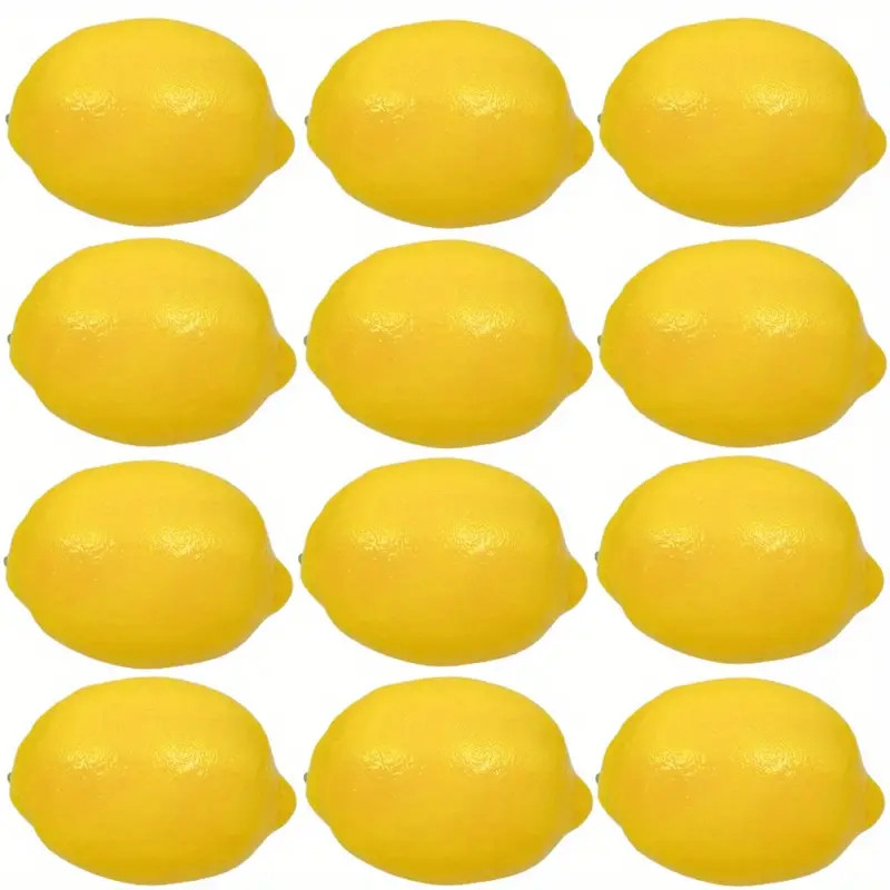 6/12pcs Artificial Lemon Bundle - 3-Inch Simulation Fruits for Home Decor, Fruit Plate, and Kitch... | Temu Affiliate Program