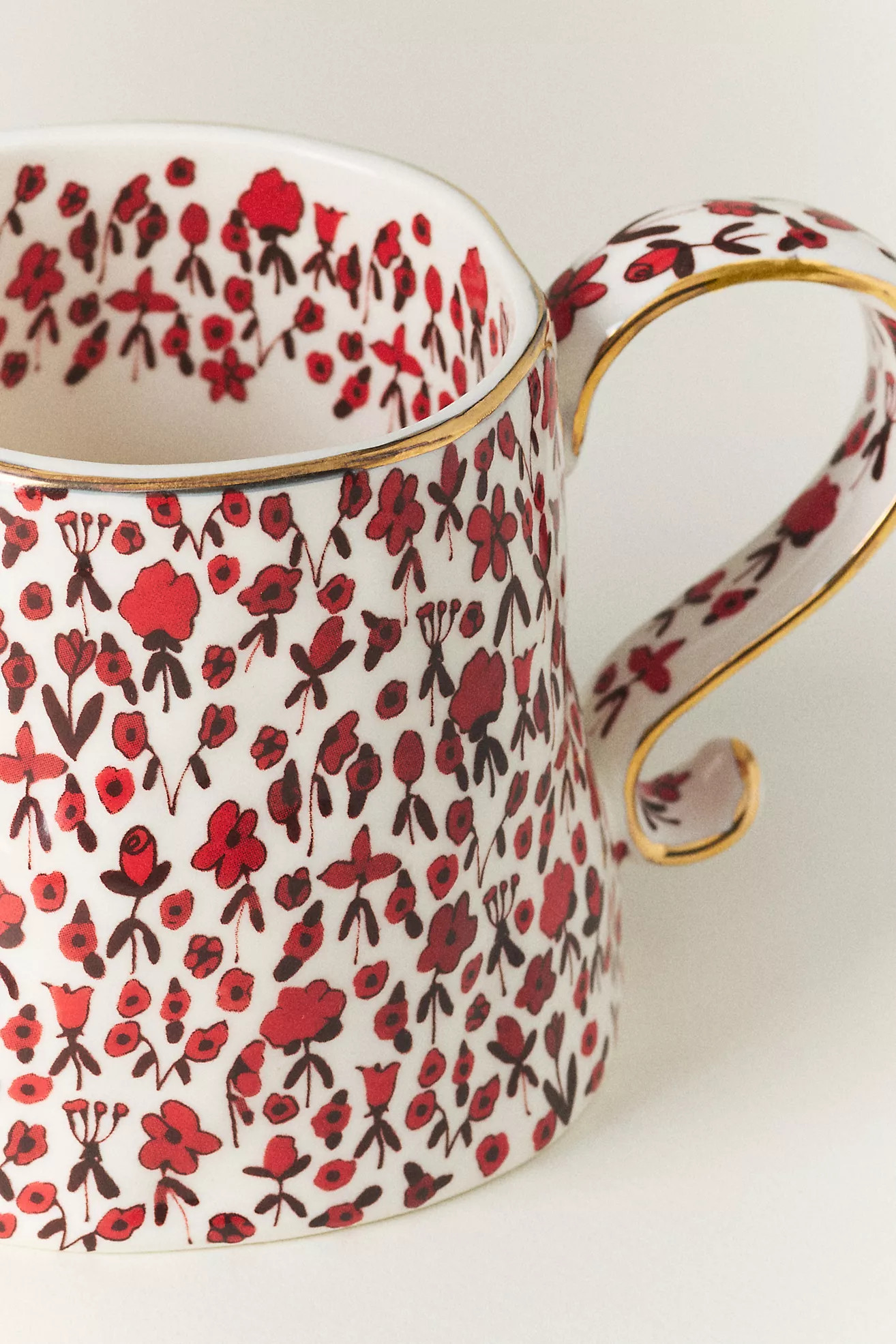 The Mud Fairy Blooming Hearts Stoneware Mug | Anthropologie (US)