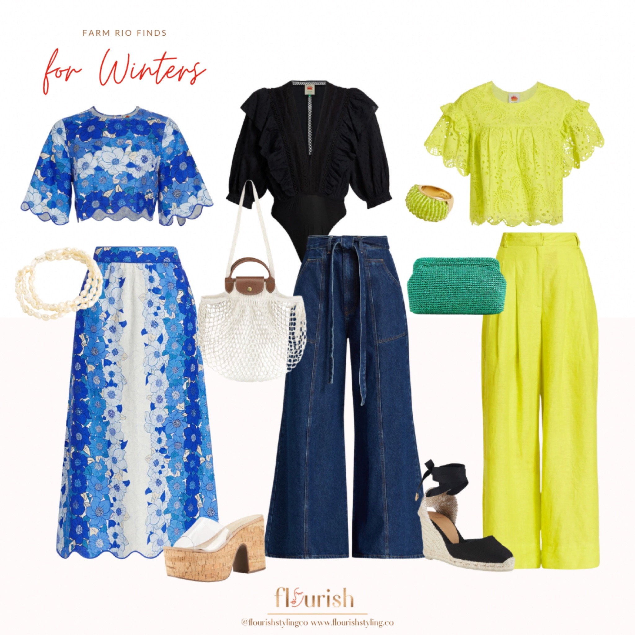 Farm Rio is one of our go-to brands as soon as the weather starts to warm up. Their designs and color choices are fun and exciting - perfect for everything from spring break to summer vacation! We picked out a handful of our favorite new arrivals that are great for Winters, from the Bright to Deep palettes. Winter colors are cool, clear, and deep, and perfect for sunny days. 
#winterpalette #farmrio #shesawinter #springstyle

#LTKstyletip #LTKSeasonal #LTKFestival