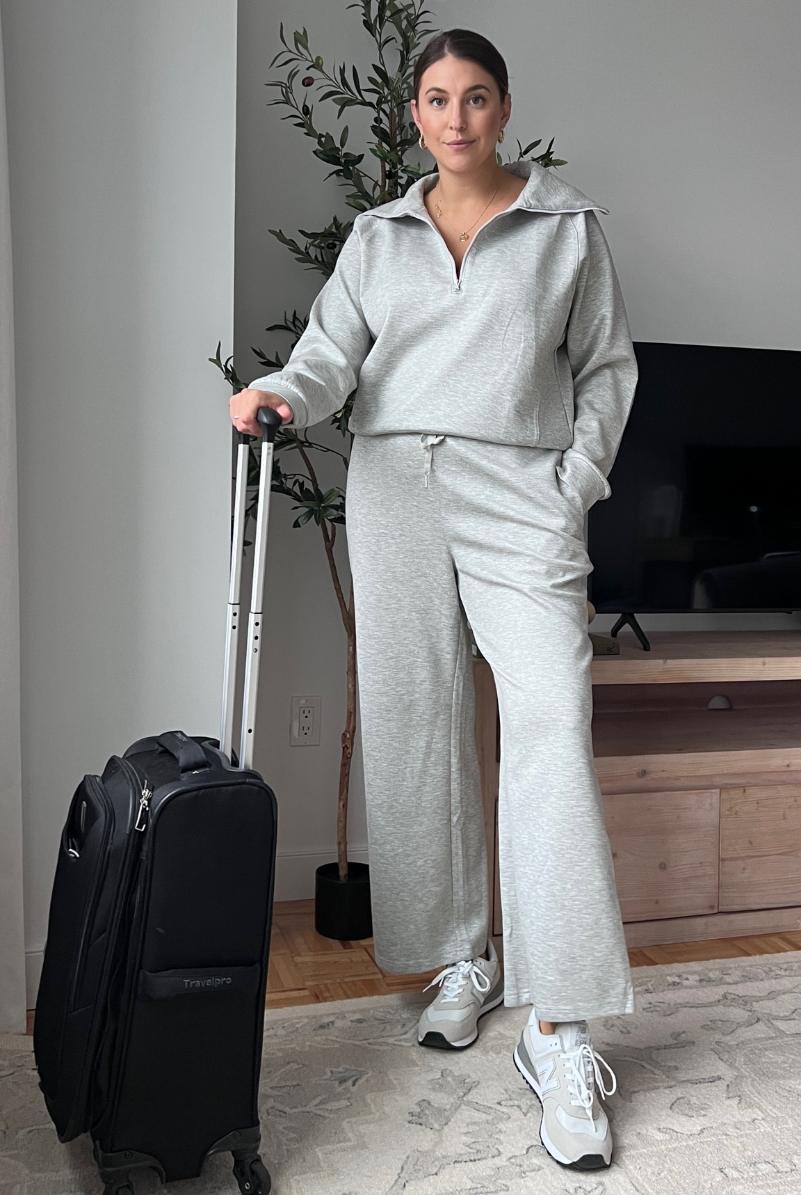 Amazon airport outfit set so similar to the spanx airessentials!! under $60! Sized up for looser fit 

Airport outfit | airplane outfit | airport outfit | airport travel outfit | airport look | airport travel outfit amazon | airport fashion 

#LTKtravel #LTKFind #LTKU