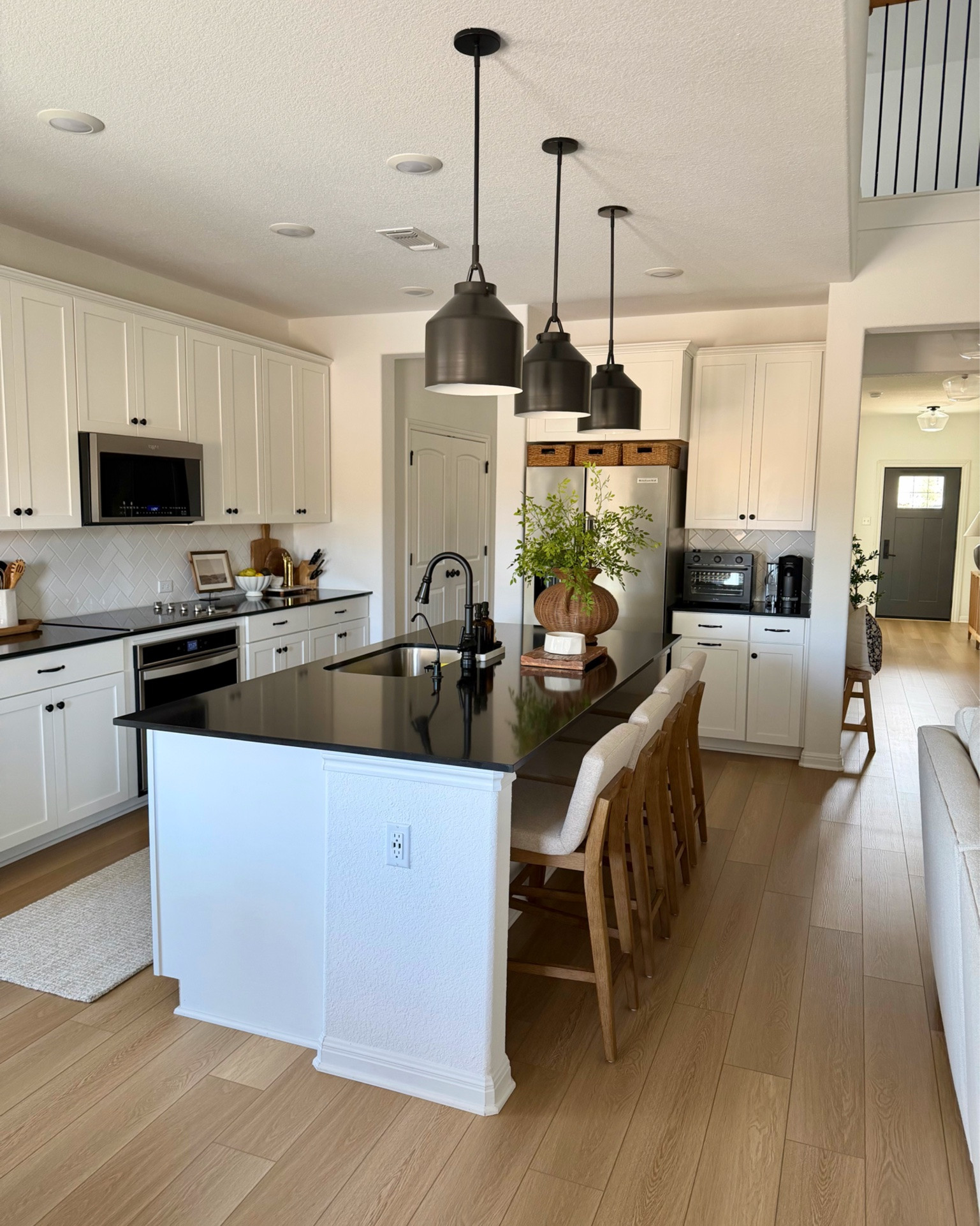 I was craving a change in our kitchen + I’m loving these new bar stools 😍

They are the Brushed Light Brown-Flax color - so pretty!

Bar stools, kitchen island, kitchen styling, clean kitchen, kitchen chair and dining, nathan james, kitchen refresh, open concept home, affordable bar stools, kitchen design, kitchen accessories

#LTKHome #LTKSaleAlert