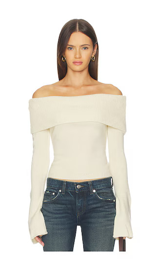 x REVOLVE X Revolve Orlea Knit Top Sweater in Winter White | Revolve Clothing (Global)