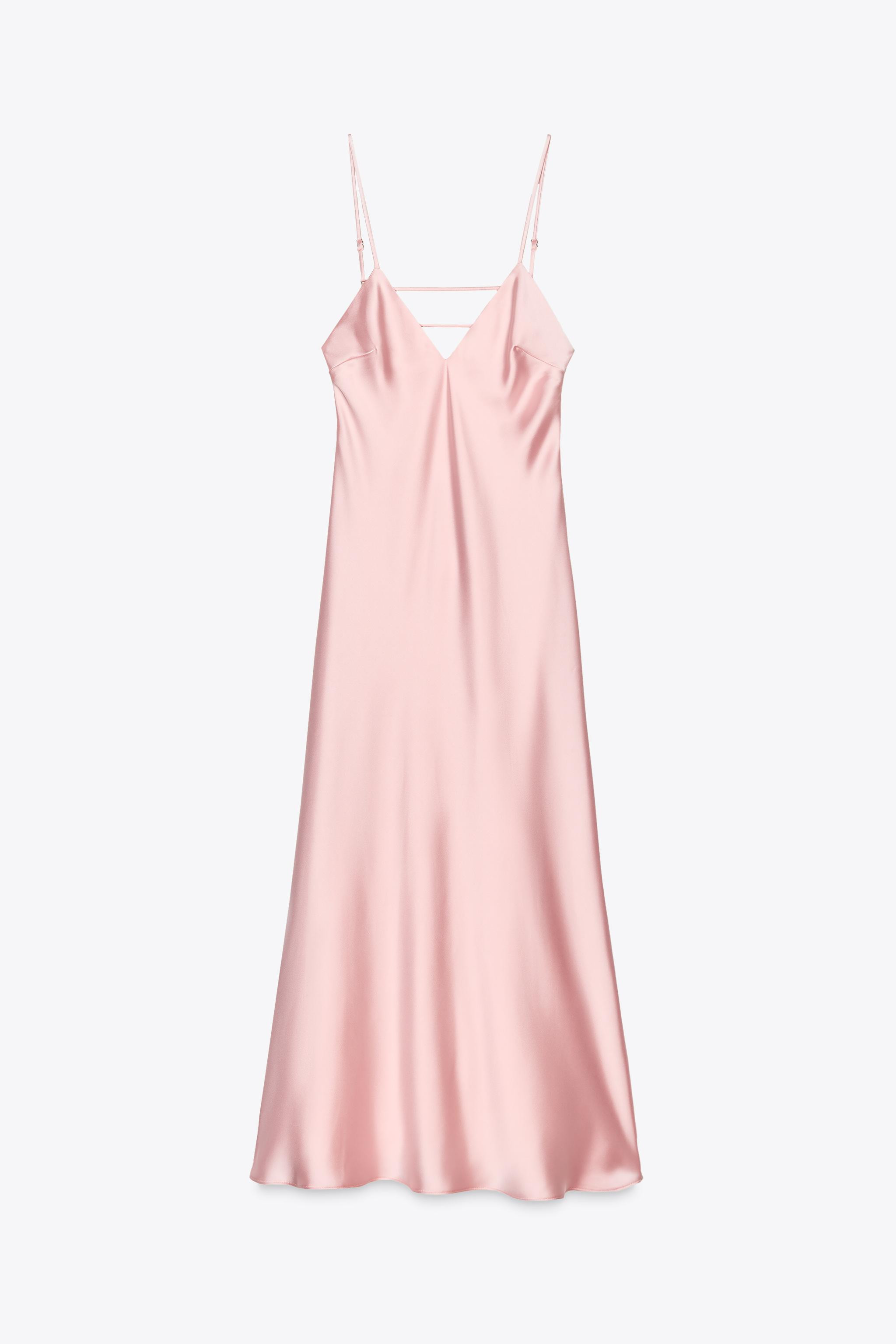SATIN EFFECT MIDI DRESS | Zara US