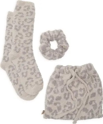 Barefoot Dreams® CozyChic® Leopard Print Scrunchie & Socks Gift Set | Nordstromrack | Nordstrom Rack