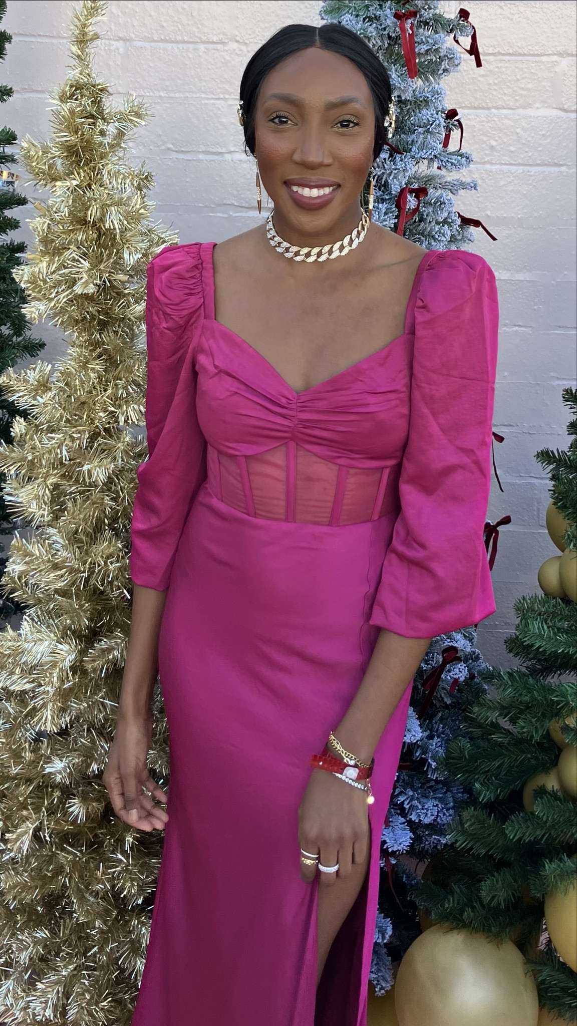 Long sleeved dark pink corset dress great for Valentine’s Day and other fun events 🎉

#LTKparties #LTKSeasonal #LTKstyletip