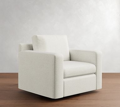 Shasta Square Arm Swivel Chair | Pottery Barn (US)