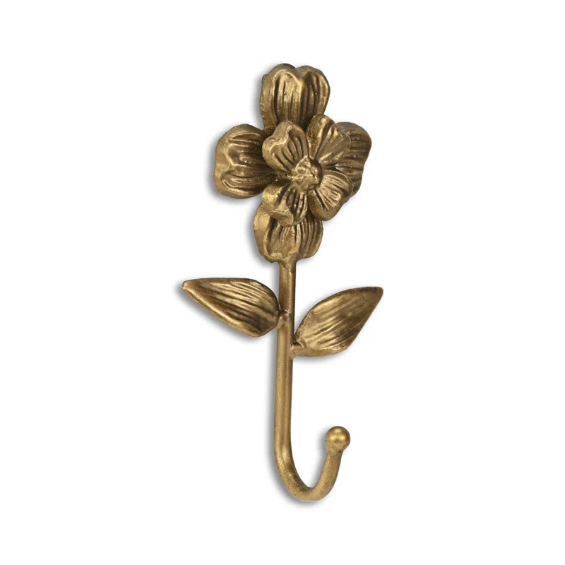 Mythra Flower Cast Iron Wall Hook | Wayfair North America
