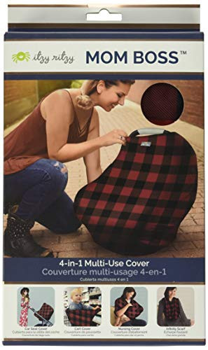 Itzy Ritzy 4-in-1 Nursing Cover, Car Seat Cover, Shopping Cart Cover & Infinity Scarf – Breathable, Multi-Use Nursing Cover Up for Breastfeeding, Carseat Canopy & Stroller Cover (Buffalo Plaid) | Amazon (US)