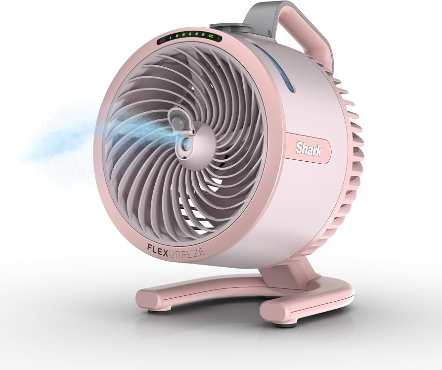 Shark FlexBreeze HydroGo Pro Portable Misting Fan, Peony, FA056PK | Amazon (US)