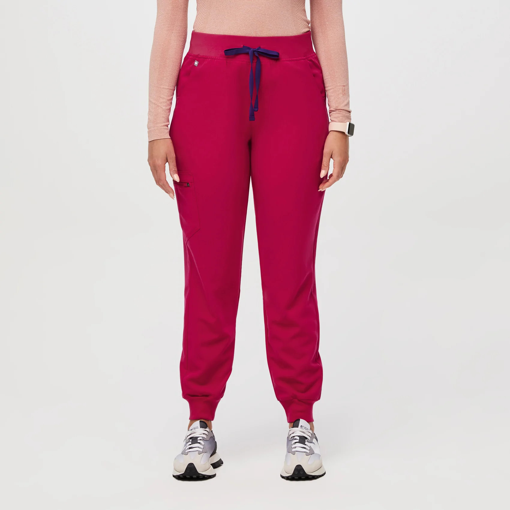 Women’s High Waisted Zamora™ Jogger Scrub Pants - Ultra Rose · FIGS | FIGS