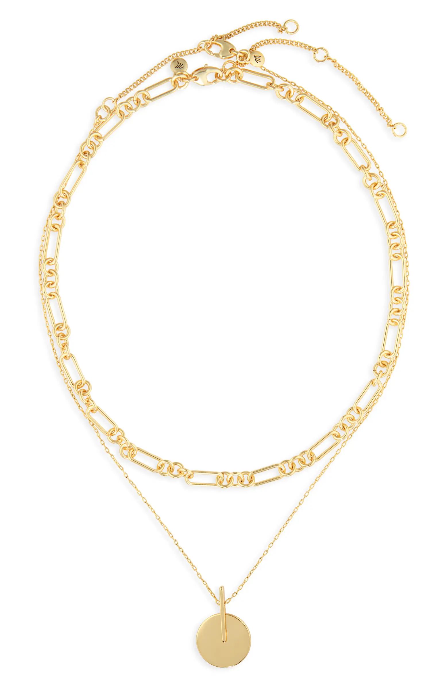 Assorted Set of 2 Geometric Necklaces | Nordstrom