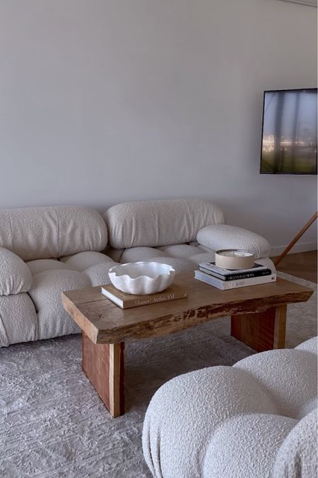 Master Bedroom Sitting Room | minimalist, minimal home decor, Mario Bellini sofa, eternity modern, modern farmhouse, wabi sabi, wood coffee table, neutral home 

#LTKhome