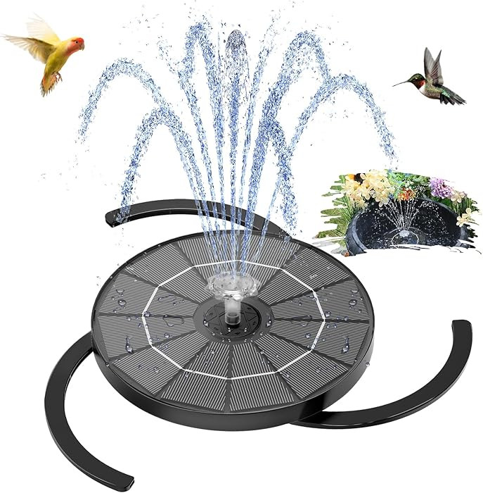 AISITIN 3.5W Solar Fountain for Bird Bath Upgraded 2026, Solar Water Fountain Kit with 3 Fixed Br... | Amazon (US)