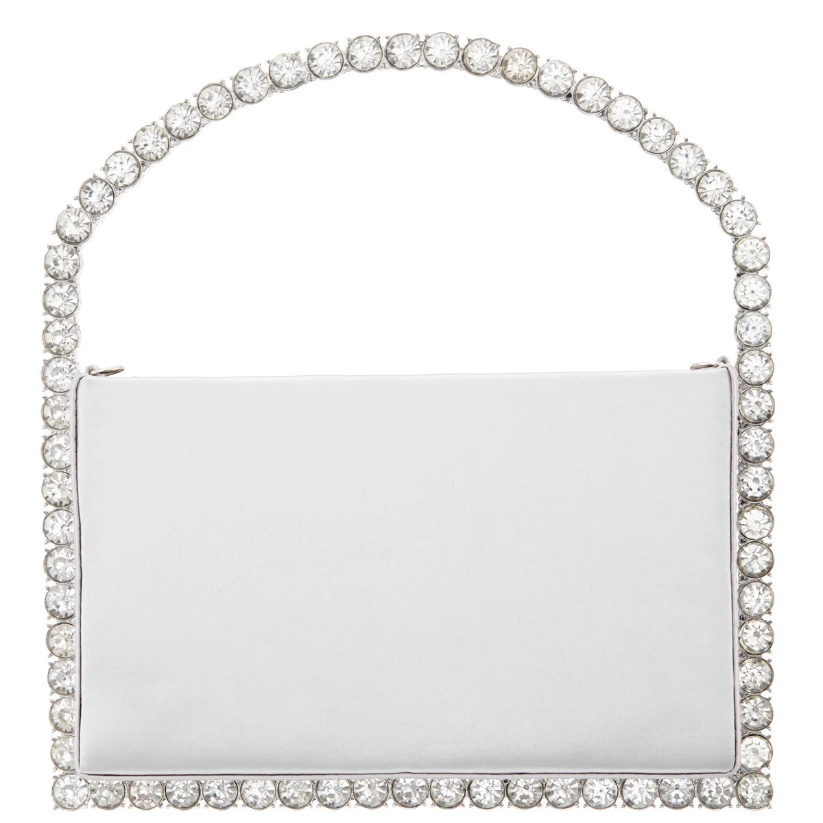 Womens Sugar Grey Satin/Crystal Frame Bag | Nina Shoes | Nina Shoes