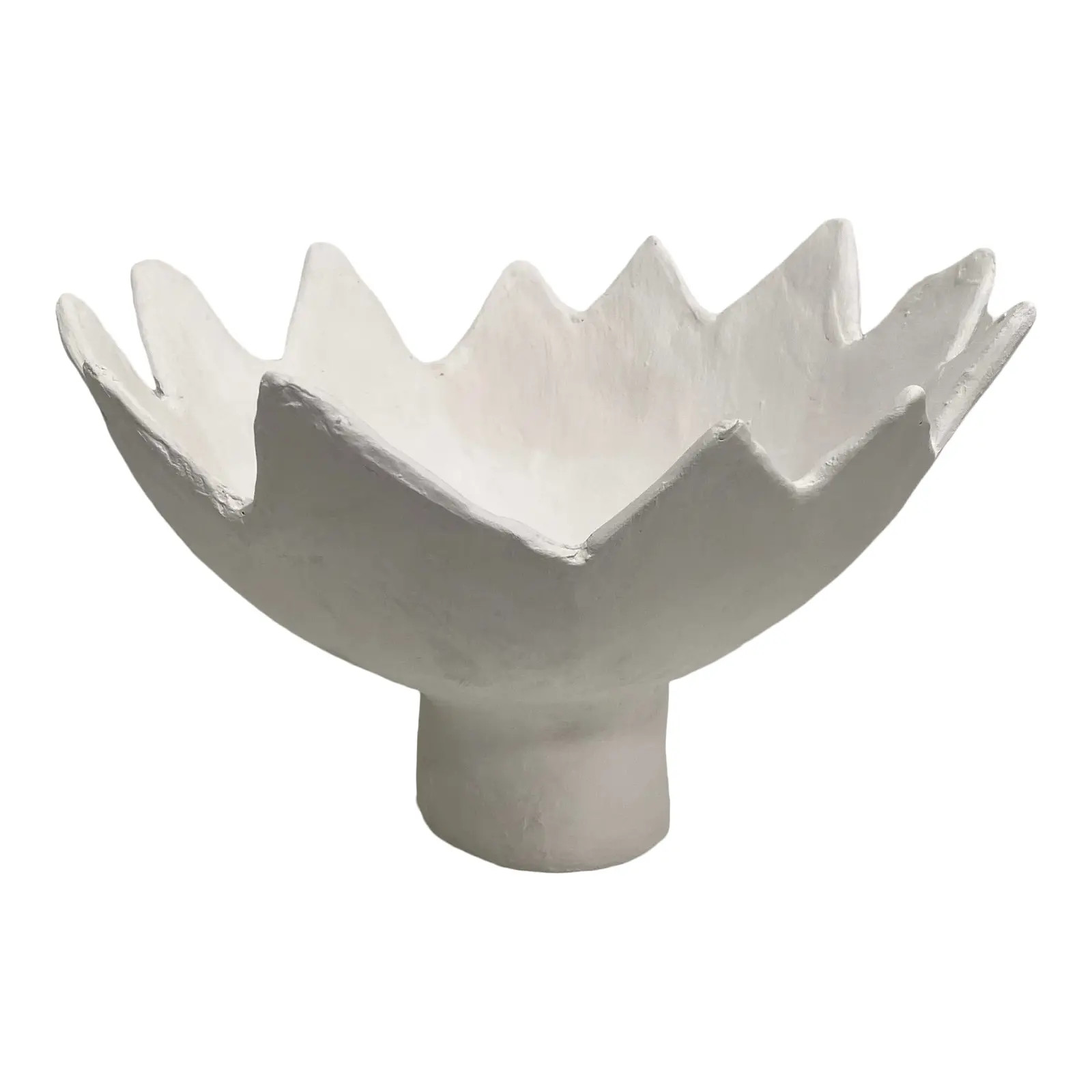 Leo Handmade Sculptural Pedestal Bowl | Chairish