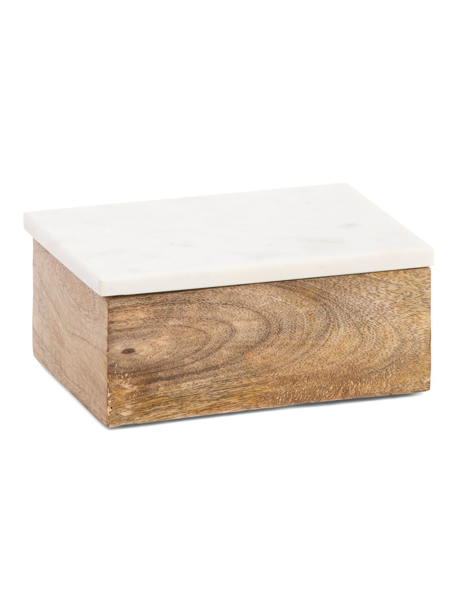 Marble Lid Wood Box | Baskets & Storage | Marshalls | Marshalls