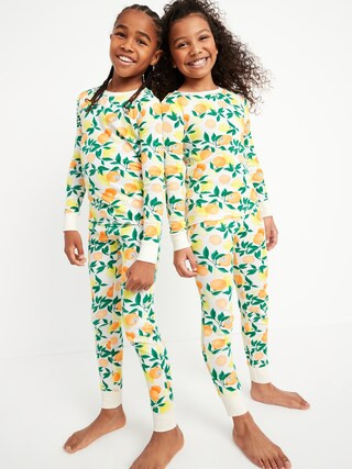 Gender-Neutral Snug-Fit Printed Pajama Set for Kids | Old Navy (US)
