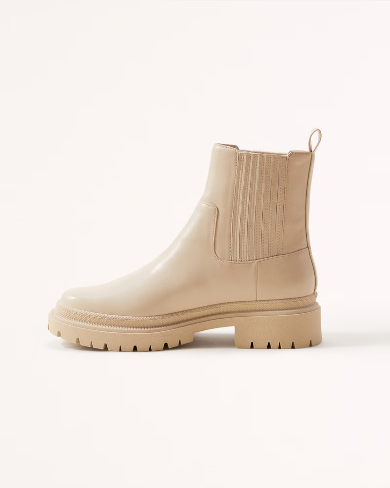 Women's Chunky Chelsea Boots | Women's Shoes | Abercrombie.com | Abercrombie & Fitch (US)