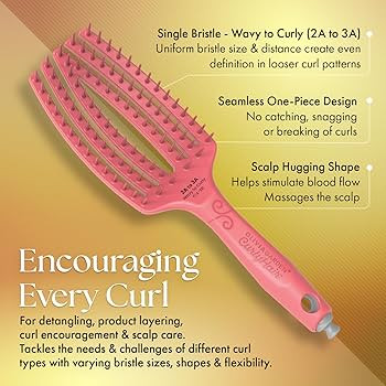 Olivia Garden CurlyHair Brush & Comb Collection for Curly Hair - Single, Dual, Wide Bristles & Pi... | Amazon (US)