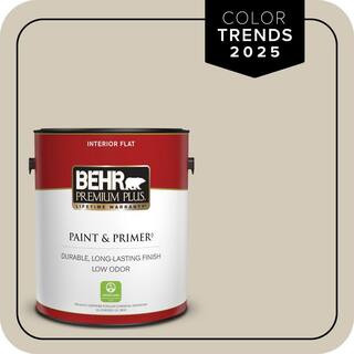 1 gal. Designer Collection #DC-010 Even Better Beige Flat Low Odor Interior Paint & Primer | The Home Depot