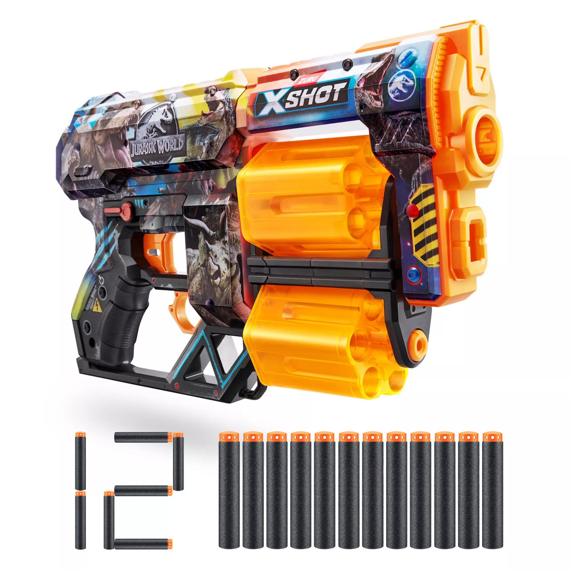 XSHOT Jurassic World Skins Dread Blaster Toy with 12 Darts | Kohl's