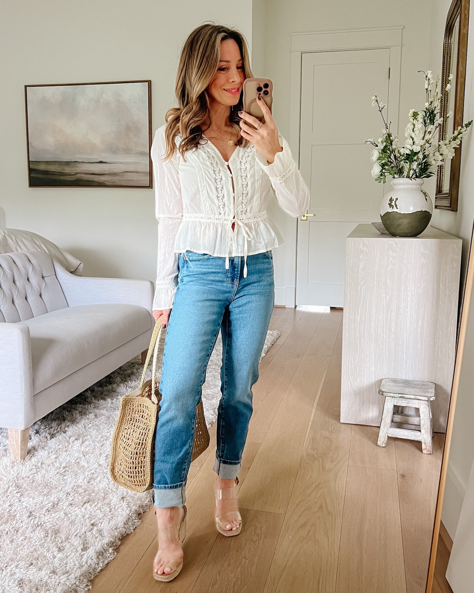 New spring styles from Target 🎯 

Top Fit: I’m wearing an XS

Jeans Fit: I’m wearing a 0

#LTKOver40 #LTKvlog #LTKPetite