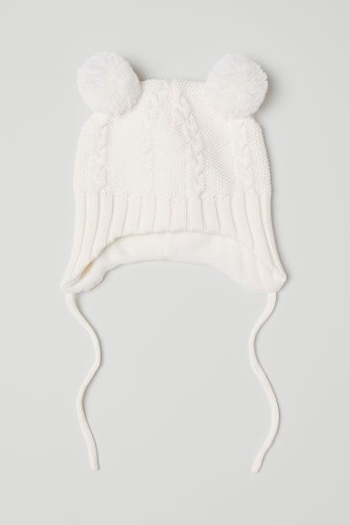 H & M - Knit Hat - White | H&M (US)