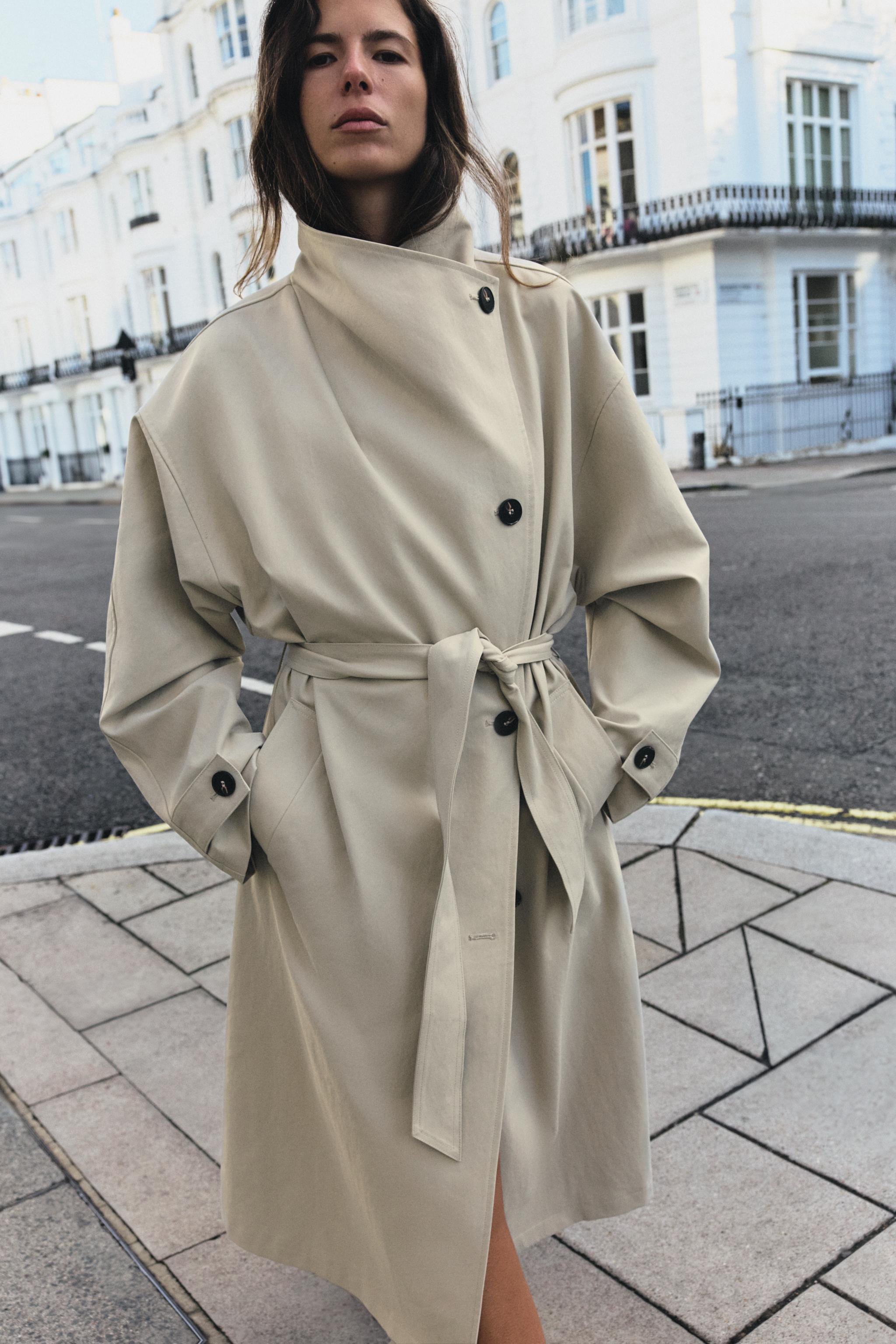 WATER-REPELLENT WIND-RESISTANT TRENCH COAT WITH BELT | Zara US