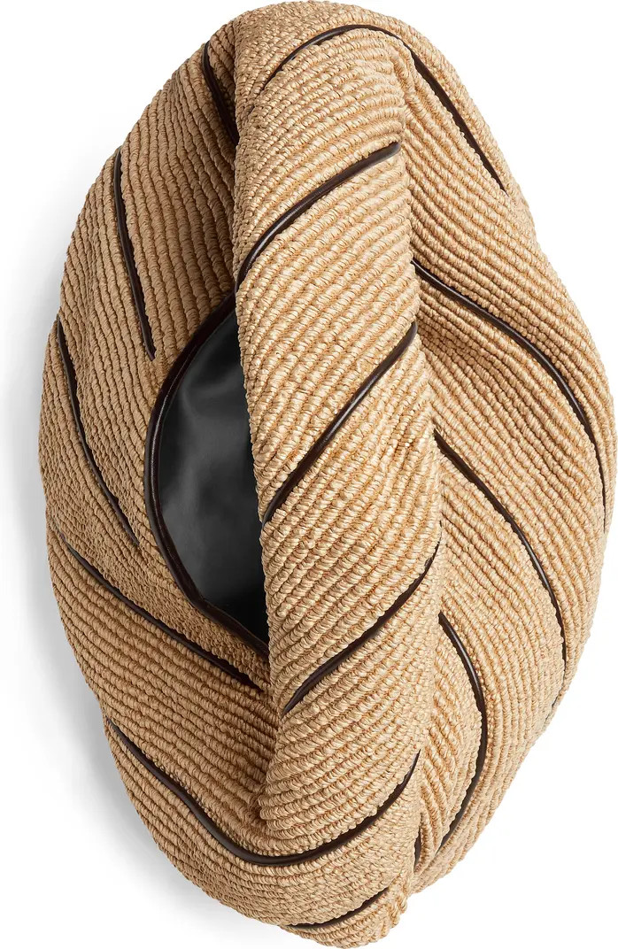 Large Hop Stripe Raffia Hobo Bag | Nordstrom