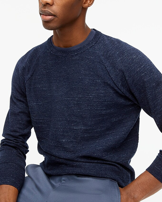 Raglan budded crewneck sweater | J.Crew Factory