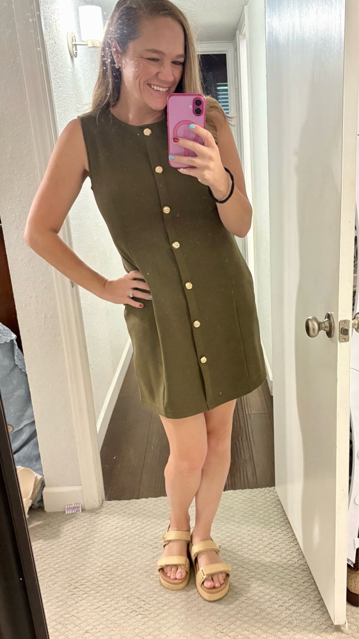 Got so many compliments on this dress today which was the real MVP in our 100+ degree weather and showing about 7 townhomes! @prettygarden always has great finds in my experience! Whether you’re needing work dresses for the office or something easy that’s put together, I highly recommend this!  Wearing a large which works great at 5’9” and with some curves.

#LTKootd #LTKdayinmylife #LTKWorkwear