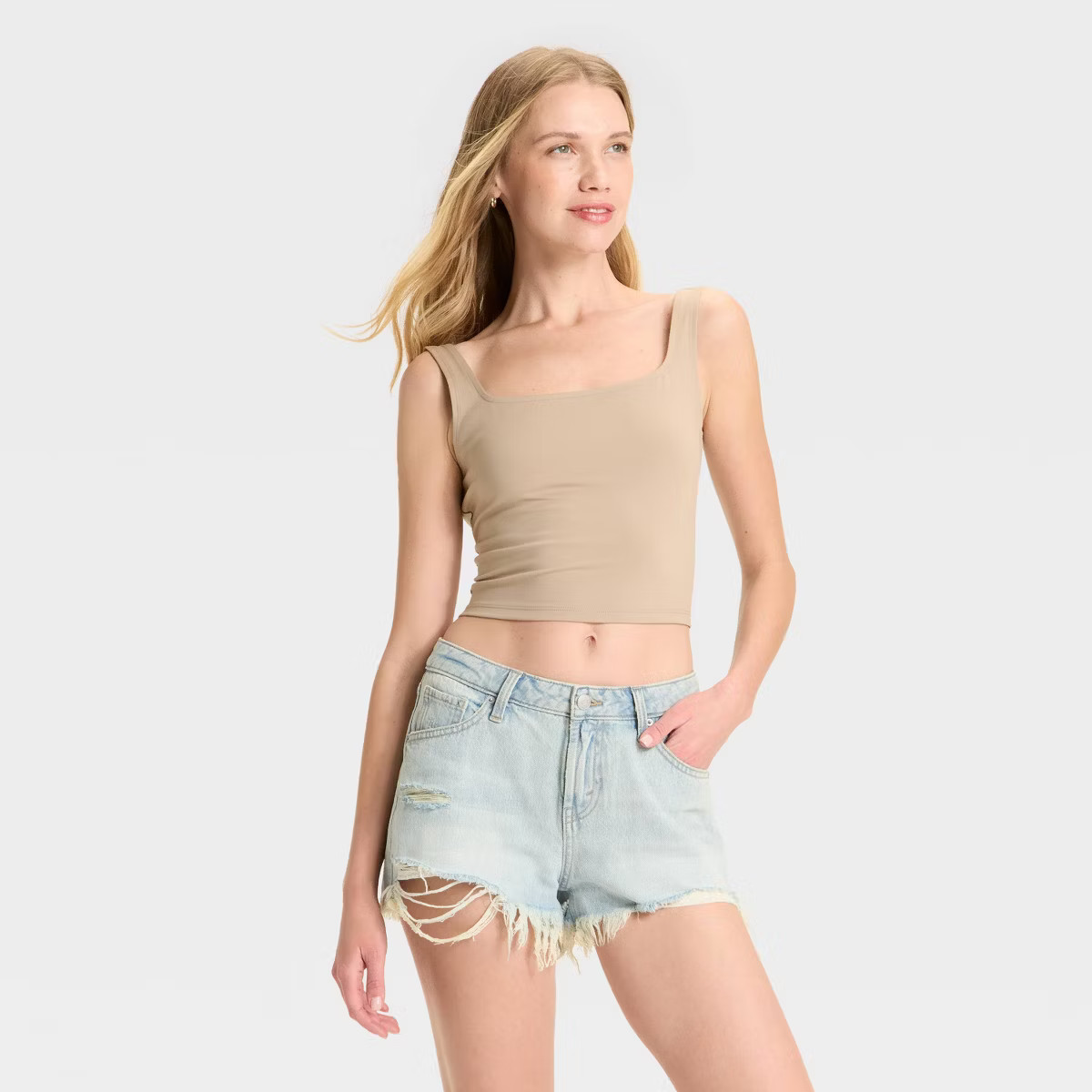 Women's ButterBliss Square Neck Tank Top - Wild Fable™ | Target