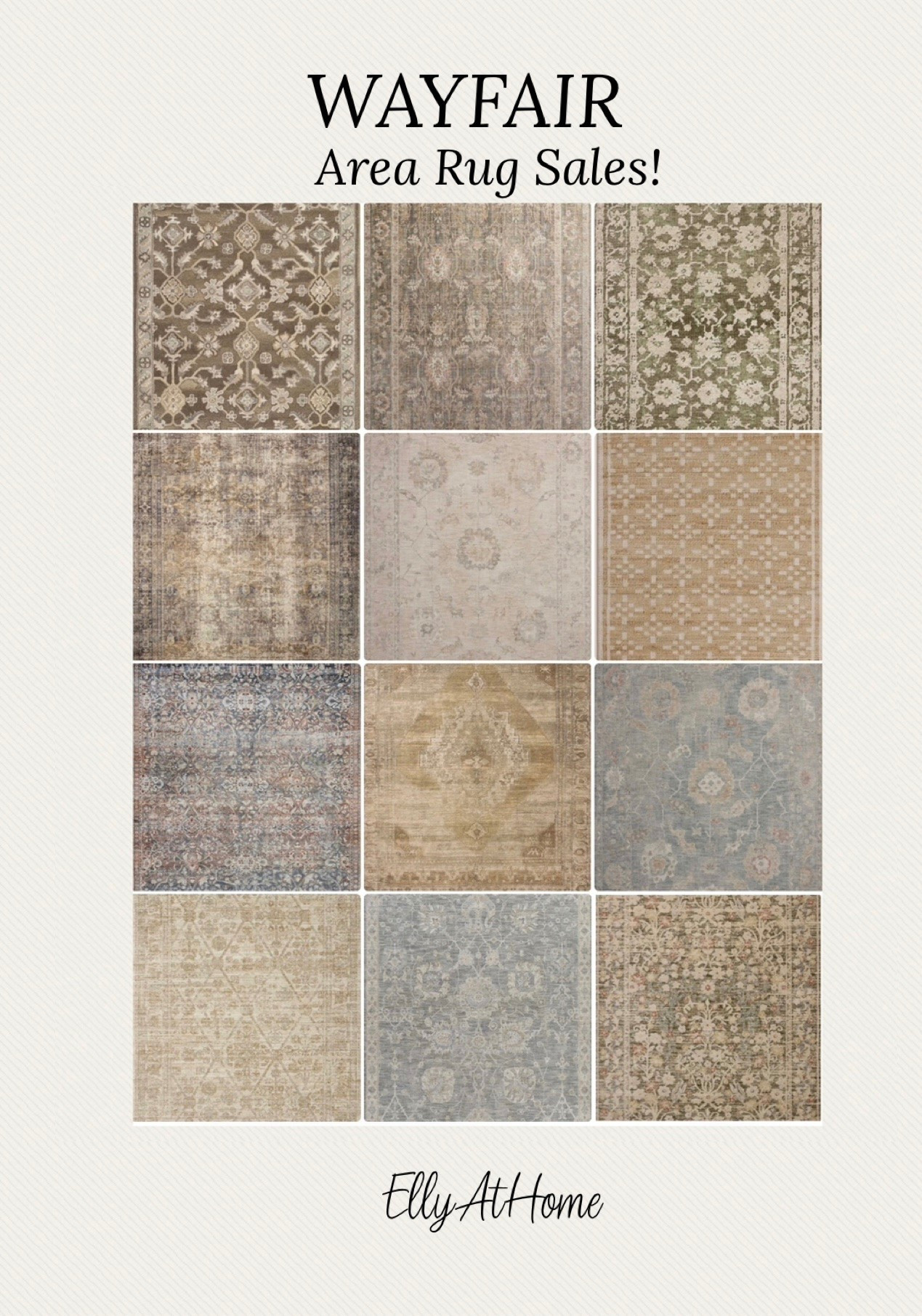 Wayfair area rugs in a variety of colors, textures and patterns many on sale and from my home! Add to any space in your home, living room, bedroom, kitchen, dining room. Don’t forget a rug pad! Neutrals, blues, green. Fall home styling. @Wayfair

#LTKHome #LTKSaleAlert