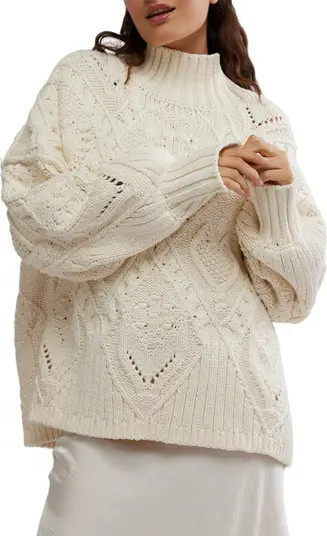 Free People Heart You Oversize Turtleneck Sweater | Nordstrom | Nordstrom