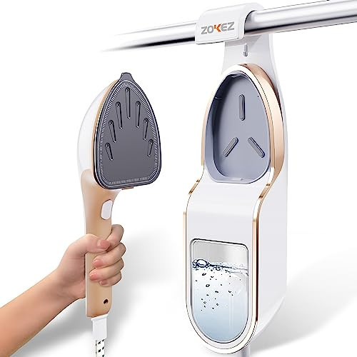 ZOKEZ Handheld Steamer for Clothes, 1500W Extra Large Soleplate, 330ml Detachable Tank, 2-in-1 Horizontal & Vertical Use, Fabric Wrinkles Remover, No Water Leak and Auto-Off | Amazon (US)